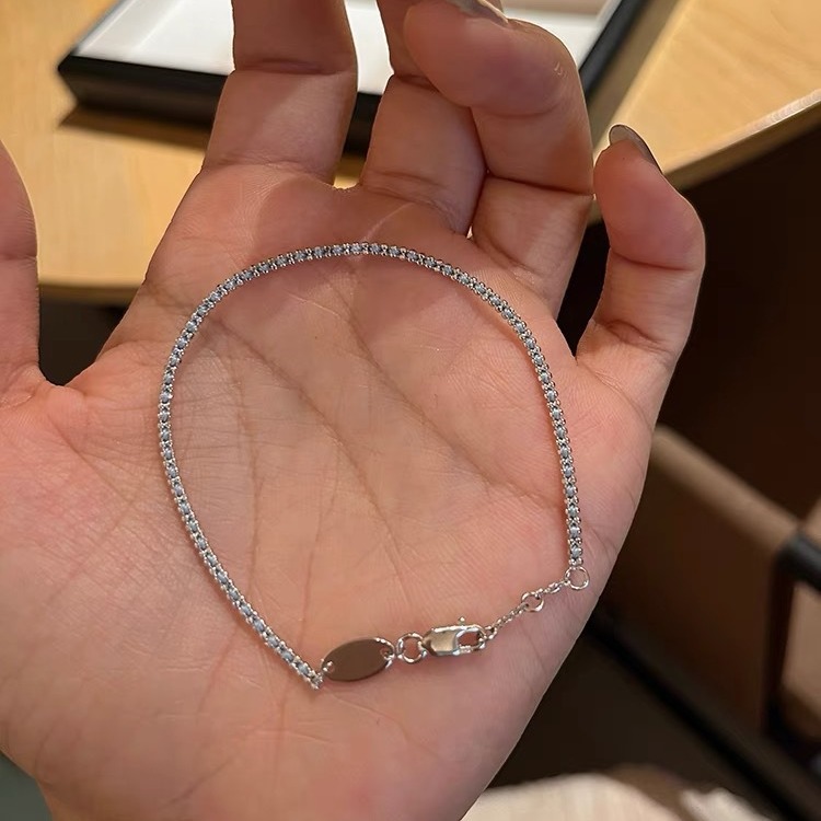 Ins Lover Wedding French Bracelets Simple Fashion Jewelry 925 Sterling Silver Gold Fill Braided Rope Party Eternity Lucky Hand Strap Women Bangle For 