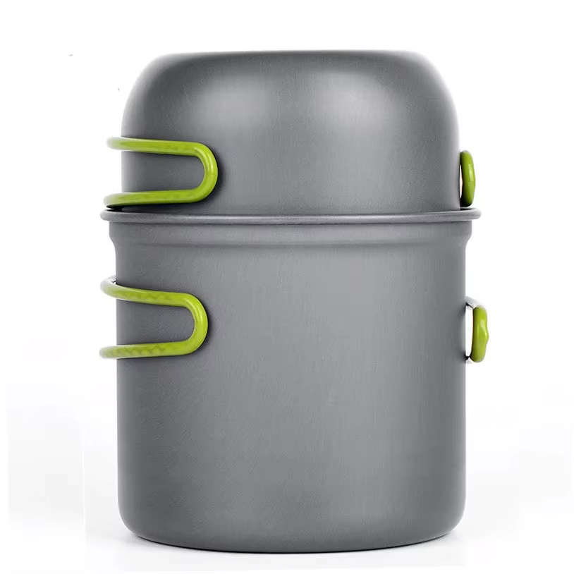 Outdoor Portable Camping Pots And Pans Set Camping Cookware Set