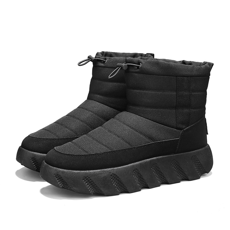 Men Boots Fashion Thick Sole Outdoor Wear Versatile Simple Casual Style Triple Black Khaki Free shipping