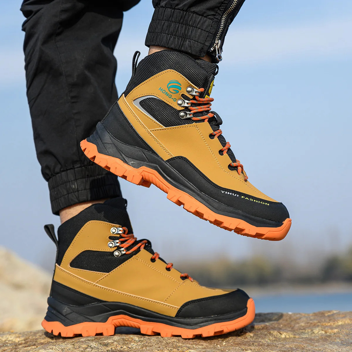 Safety Shoes Men Work Sneakers Indestructible Antismash PunctureProof Protective Steel Toe Construction Boots 241225