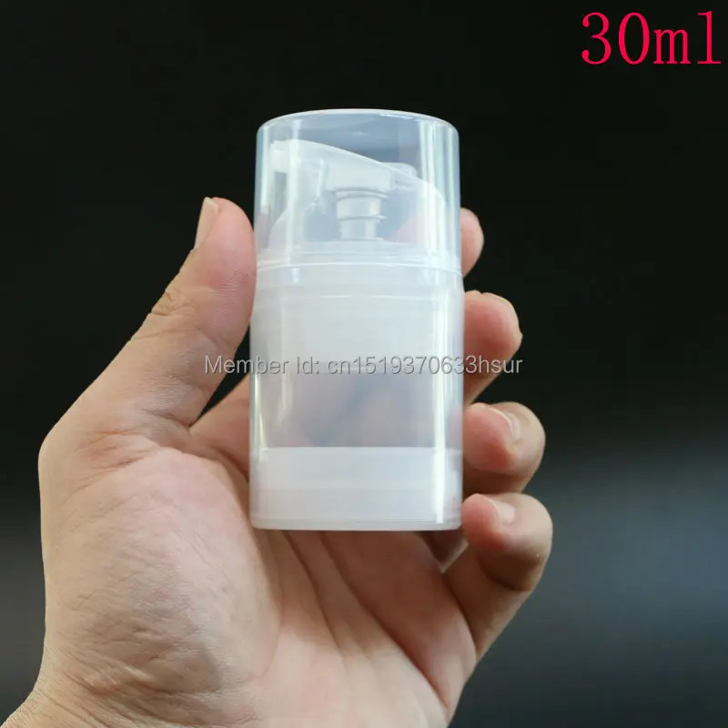 Makeup Tools Transparent Essence Pump Plastic Airless Bottles For Lotion Shampoo Bath Cosmetic Container 10Pcs/Lot 241225