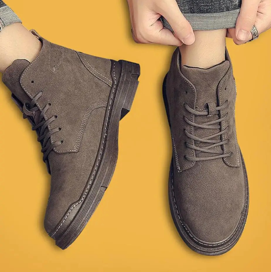 Low-cut British Mens Ankle Boots Wild Trend Summer Male Martin Boots Casual Male Tooling Boots Non-slip Breathable 241226