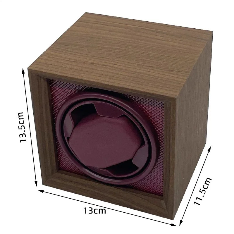 Watch Winder For Automatic Watches Wooden Watch Box With Flexible PillowSuper Quiet Motor For Women And Man Watch Winder 241226