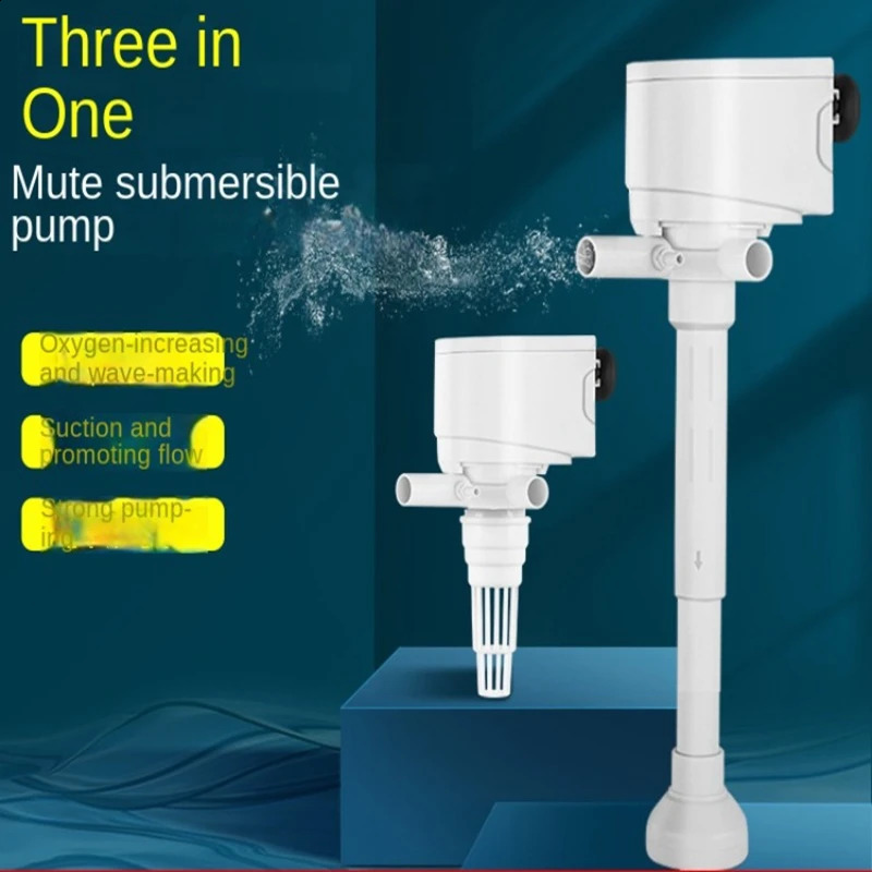 Multifunctional submersible pump fish tank aerated small aquarium water pump four in one filter silent water pump 241225