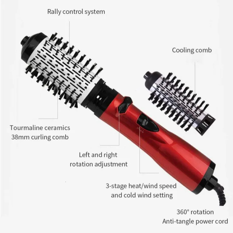 Household Portable Plug-in Automatic Curling Iron Straight Hair Comb Three in One Multifunctional AIR Comb 241225