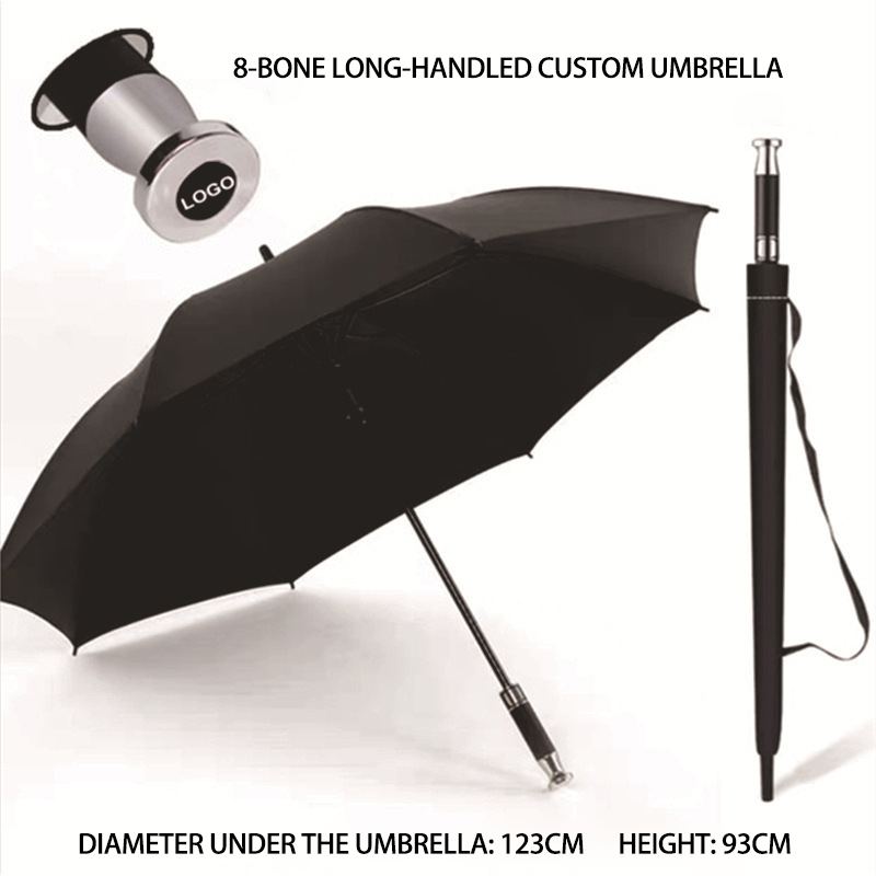 Large Durable 8-Spoke Dual Use Umbrella for Outdoors & Advertising