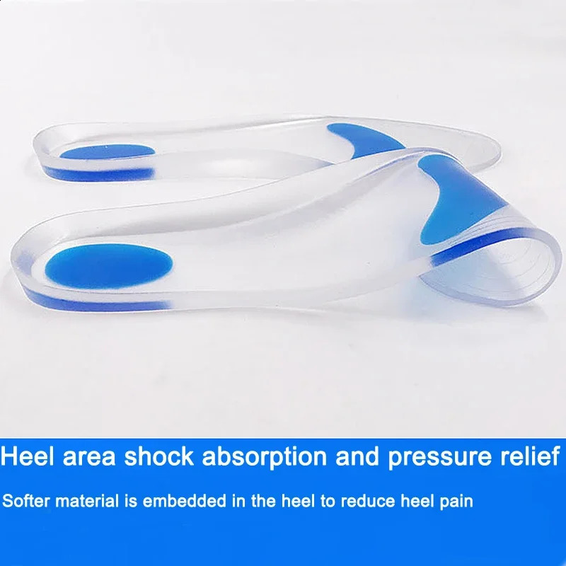 Silicon Orthopedic insoles for Shoes Women Men Flat Foot Arch Support Shoe Pad Shock Absorption Plantar Fasciitis Relief Insoles 241226