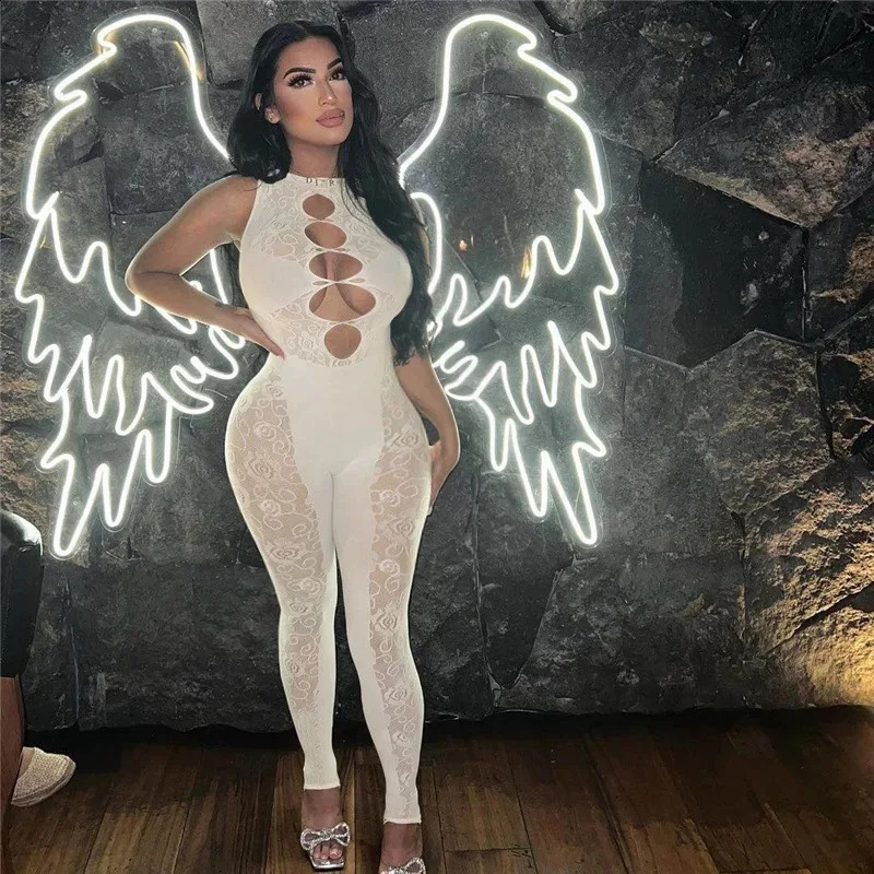 Weird Puss Y2K See Through Women Camisole Dress Sexy Skinny Coquette Vacation Beach Party Midnight Clubwear Bodycon Vestidos 241226