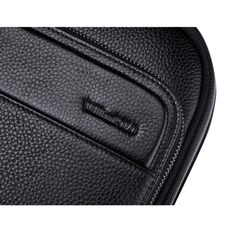 Genuine leather mens backpack large capacity computer bag fashionable multifunctional backpack leisure commuting travel bag 241225