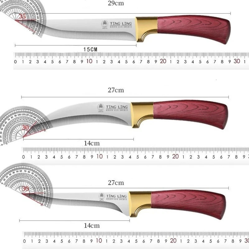 Shavers kitchen knives meat cutting straight knives hand forged cutting knives 241225