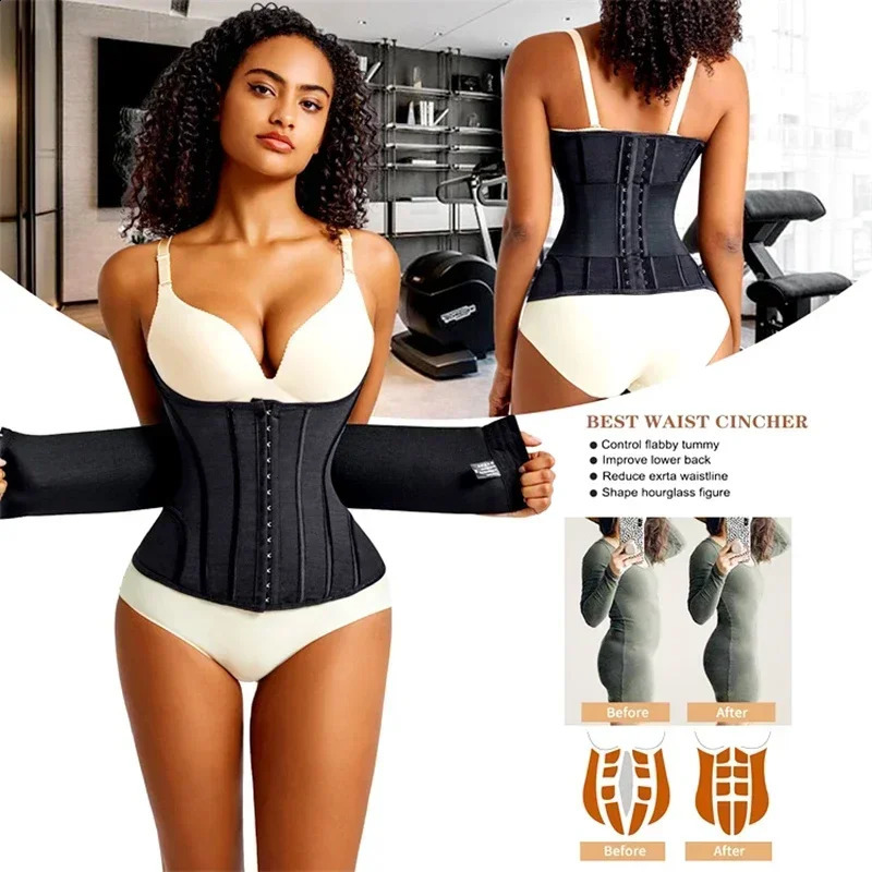 AfruliA XXXS Waist Trainer Corset Binders Wrap Slimming Sheath Belt Flat Belly Band Body Shaper Fajas Colombian Girdle Shapewear 241226