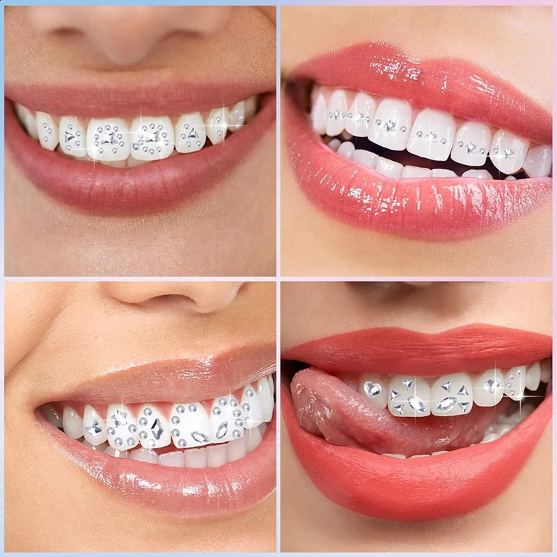 Tooth Gem Kit DIY Teeth Crystals Jewelry Kit Fashionable Teeth Gems Kit Artificial Crystal Tooth Ornaments 241226