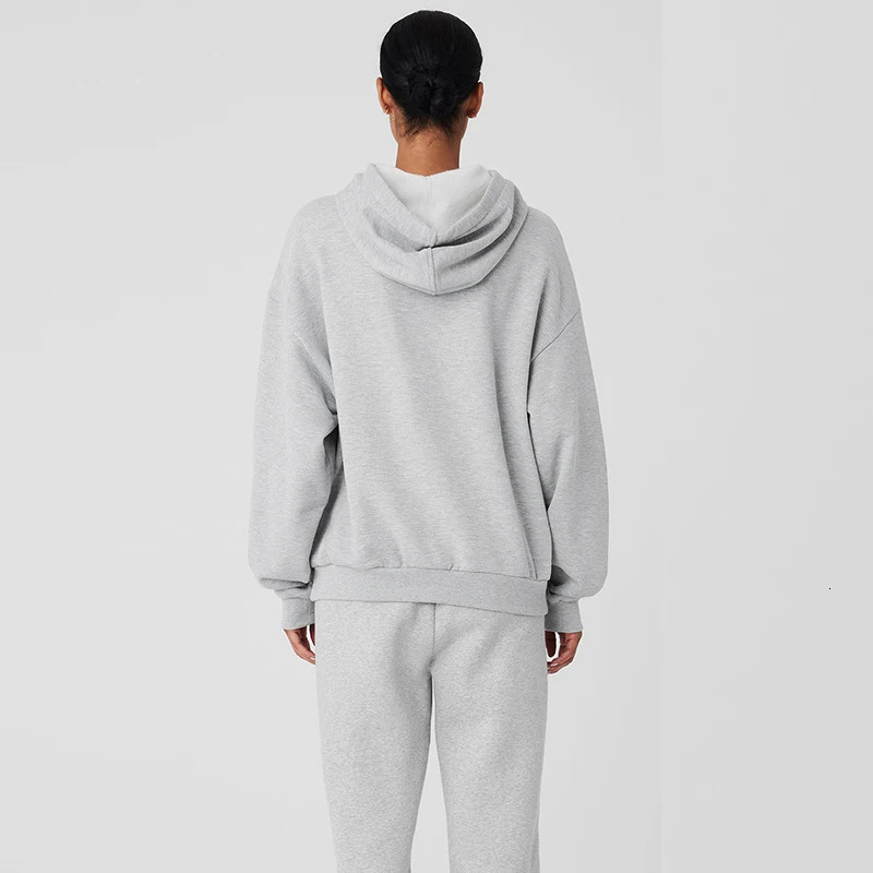 Accolade Hoodie Goddess Solid Color Loose Sports Running Neutral Comfortable Warm Top Casual Drawstring Long Sleeve 241225