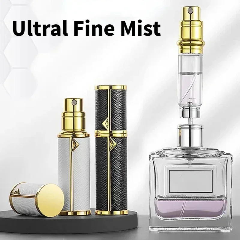 5ml Leather Perfume Bottle Refillable Perfume Atomizer for Travel Spray Bottle with Ultral Fine Fragrance Container Empty 241225