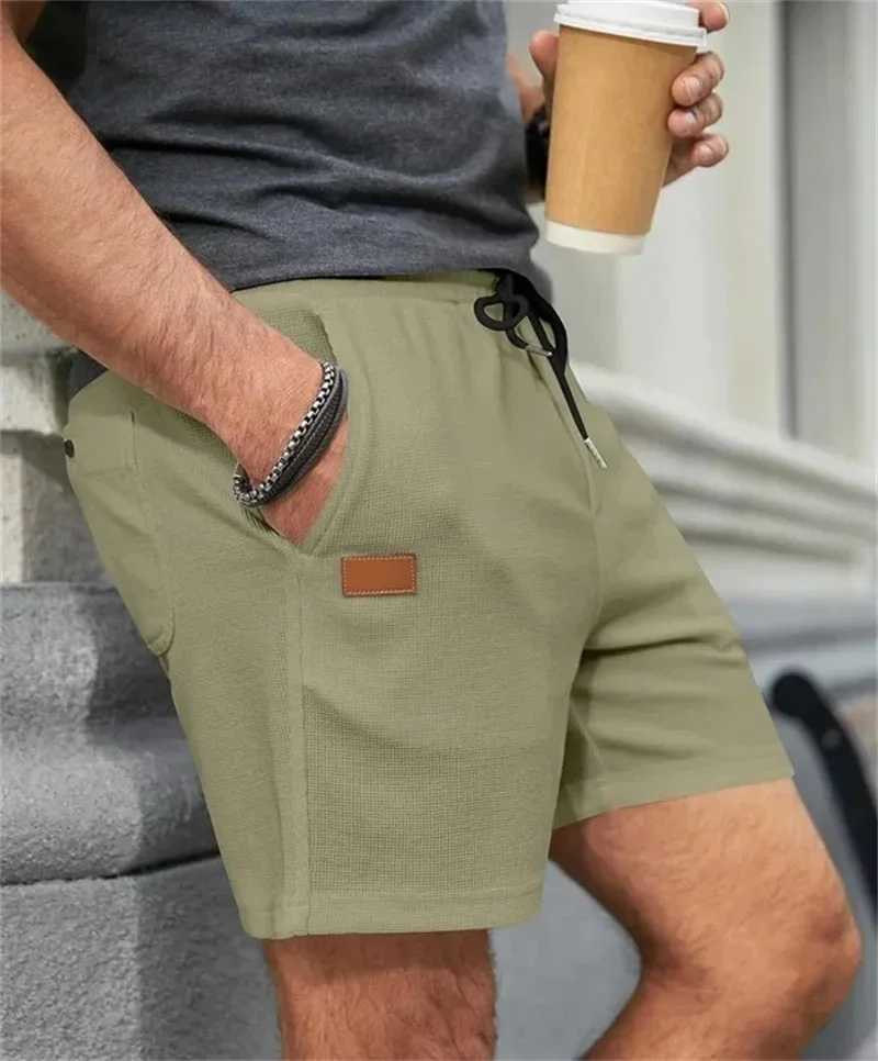 2024 Summer New Solid Color outdoors sport Shorts Men Comfortable breathable loose Fitness training short pants Mens sweatpantsXJ241226
