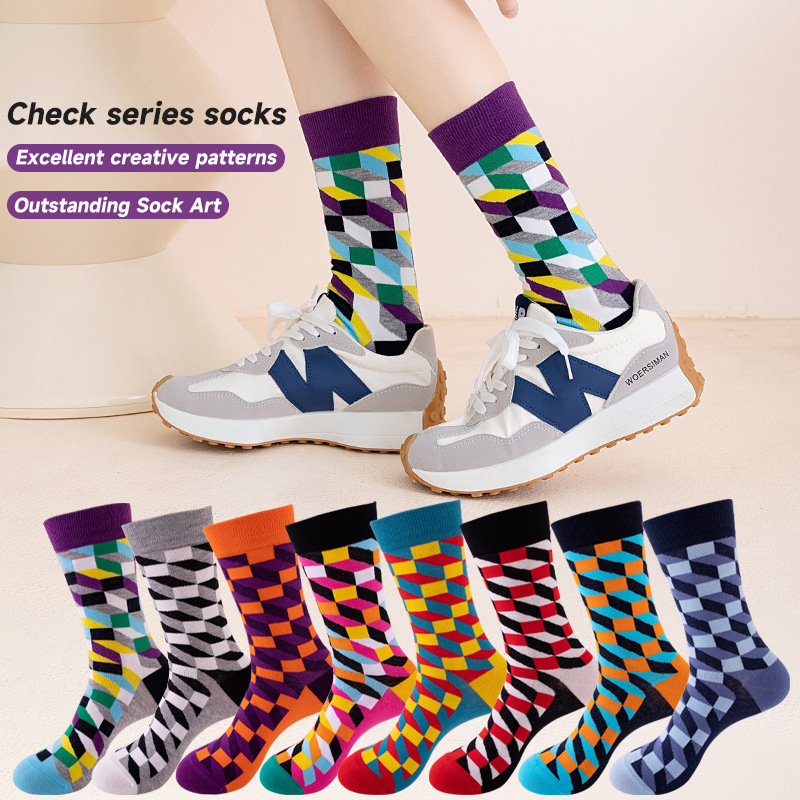 Ddmytiger Ddmytiger China Domestic Socks Men Color Coded Casual Ins Trendy Sweat Absorbing Breathable Odor Resistant Mid Length Running And Sports For