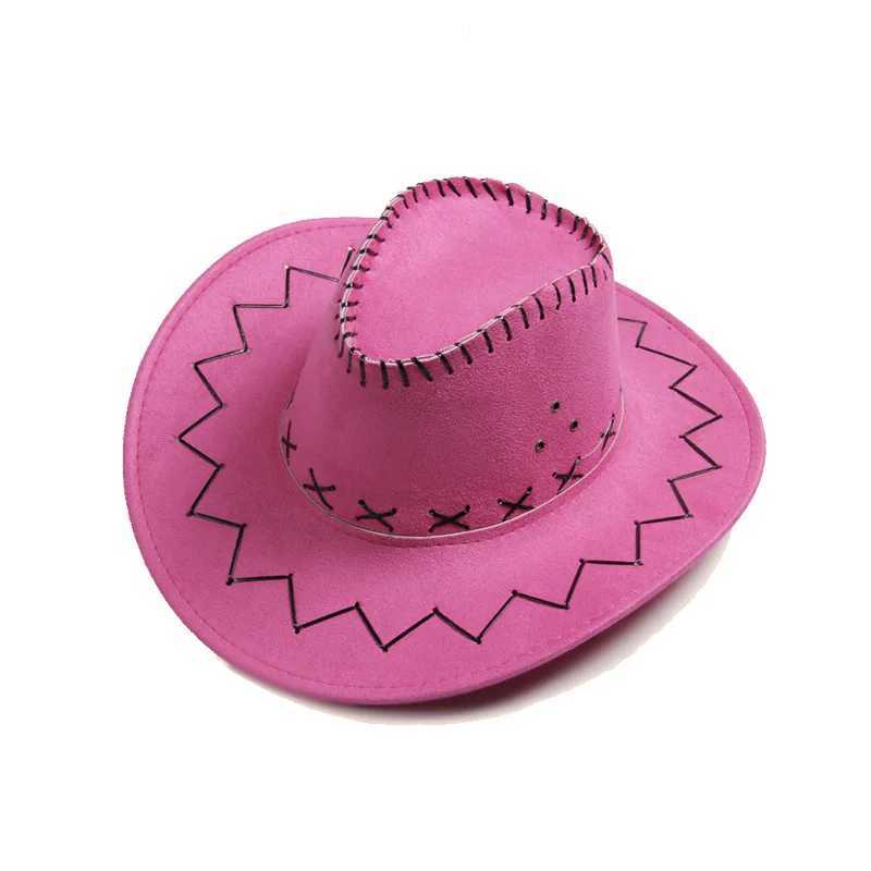Fashionable Western Cowboy Hat American Retro Nostalgic Jazz Knight Hat Mens Outdoor Vacation Sun Protection Sun Hat W241225