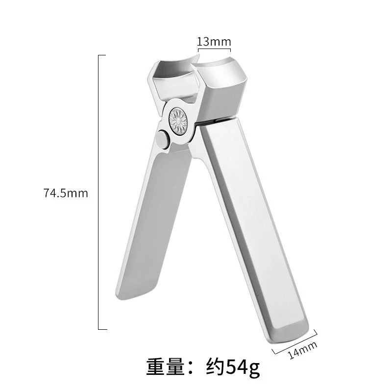 Wide Jaw Nail Clippers Stainless Steel Manicure Cutter Thick Hard Toenail Fingernail Scissors Trimmer Tools 241225