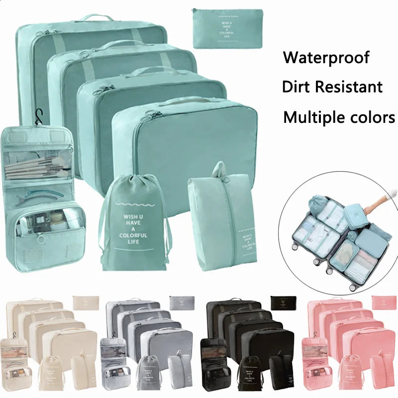 Portable Large Capacity Folding Travel Organizer Storage Bag Waterproof Makeup Wash Bag Underwear Clothes Storage Home Organizer 241226