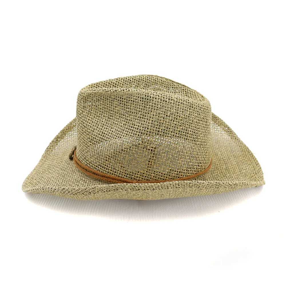Summer Mens Khaki Womens Cowboy Hat Big Brim Panama Style Beach Sunshine C Holiday Travel Sunshine Hat W241225
