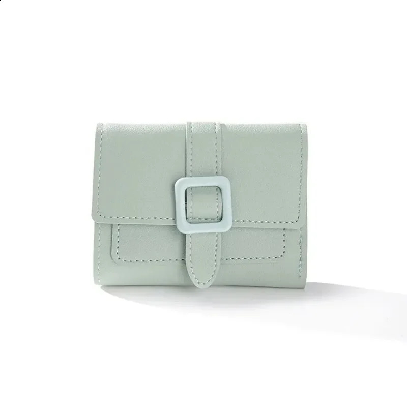 Candy Color Small Wallets PU Leather Coin Pures Ladies Card Holder Mini Standard Short Purses for Women Solid Purses 241224