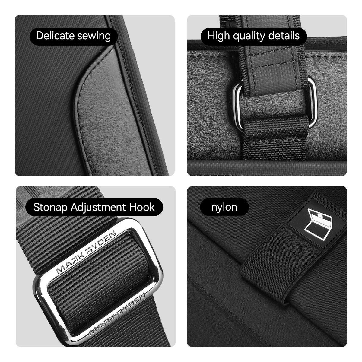 Mark Ryden Office Bussiness Computer Bag crossbody bags Briefcases High Quality leather bag men office bag 241225