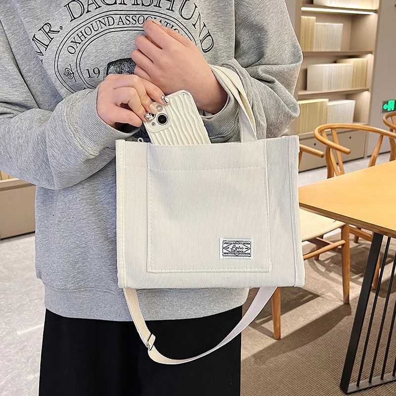Corduroy Crossbody Tote Bag Womens Square Crossbody Bag Casual Tote Bag Shoulder Bag Travel Organiser BagXJ241225