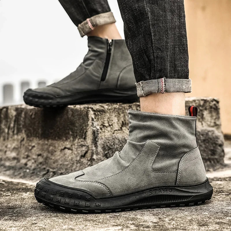 Martens Shoes on Offer With Western Boots Military Tactical Gothic Mens Boots for Winter Casual Sneakers Safety 241226