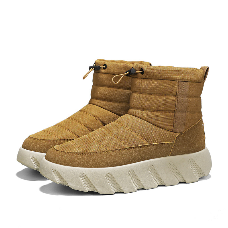 Men Boots Fashion Thick Sole Outdoor Wear Versatile Simple Casual Style Triple Black Khaki Free shipping