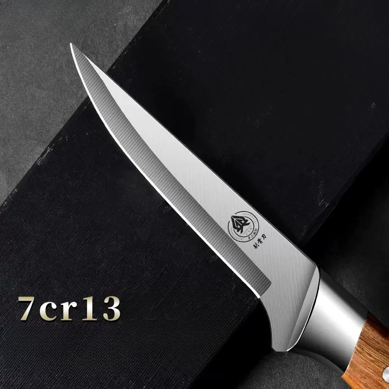 Meat cleaver butchers pig butchers knife sharp bone razor kitchen knife set with knife cover 241225