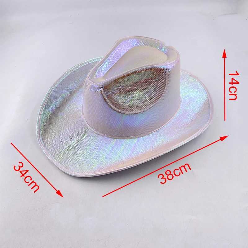 Wholesale LED hats travel beach makeup concerts neon lights Rave Gangster Accry Western LED cowboy hats Blinky Lights cowboy hats W241225