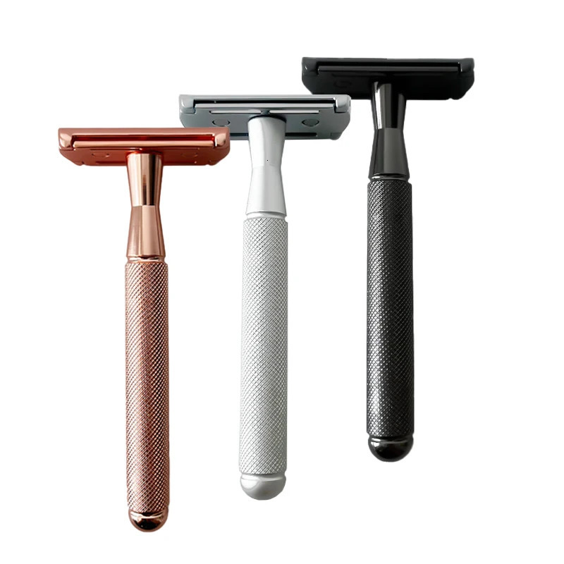 Whityle Safety Manual Shaver Rose Gold Razor With Blades For Men Old Shaving Razor Fashion Style 241225