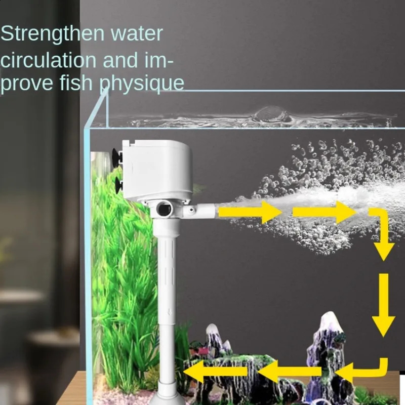 Multifunctional submersible pump fish tank aerated small aquarium water pump four in one filter silent water pump 241225