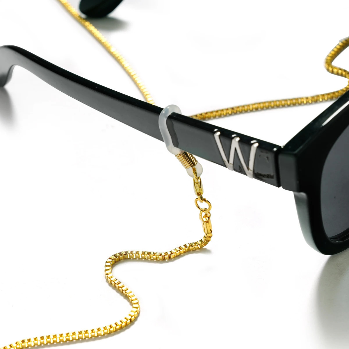 Multi-use Glasses Chain - Anti-slip Sunglasses Reading Glasses Lanyard with Vintage Metal Mask Face Covering Eyewear Retainer 241226