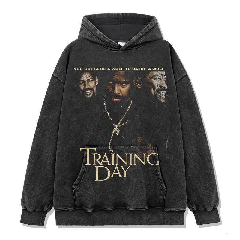 American TRAINING DAY Training Day Printed Short Long Sleeve T-shirt Round Neck Hoodie Men's Sweatshirt