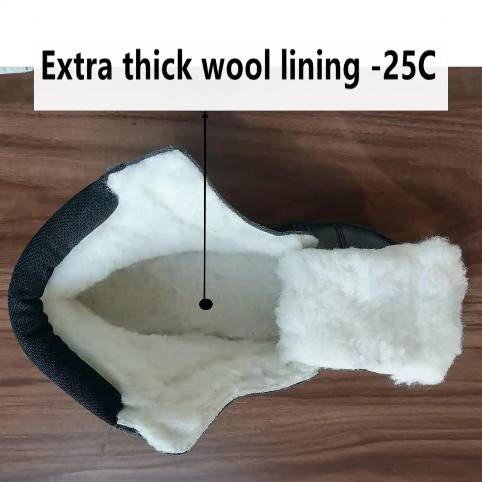 Ladies and gentlemen barefoot leather boots with wool lining zero drop wide BOX241226bj