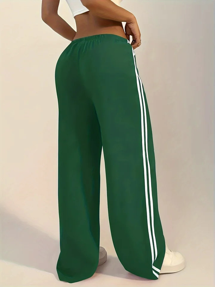 Womens casual long pants versatile fashion trousers spring and autumn style girls solid color 241225