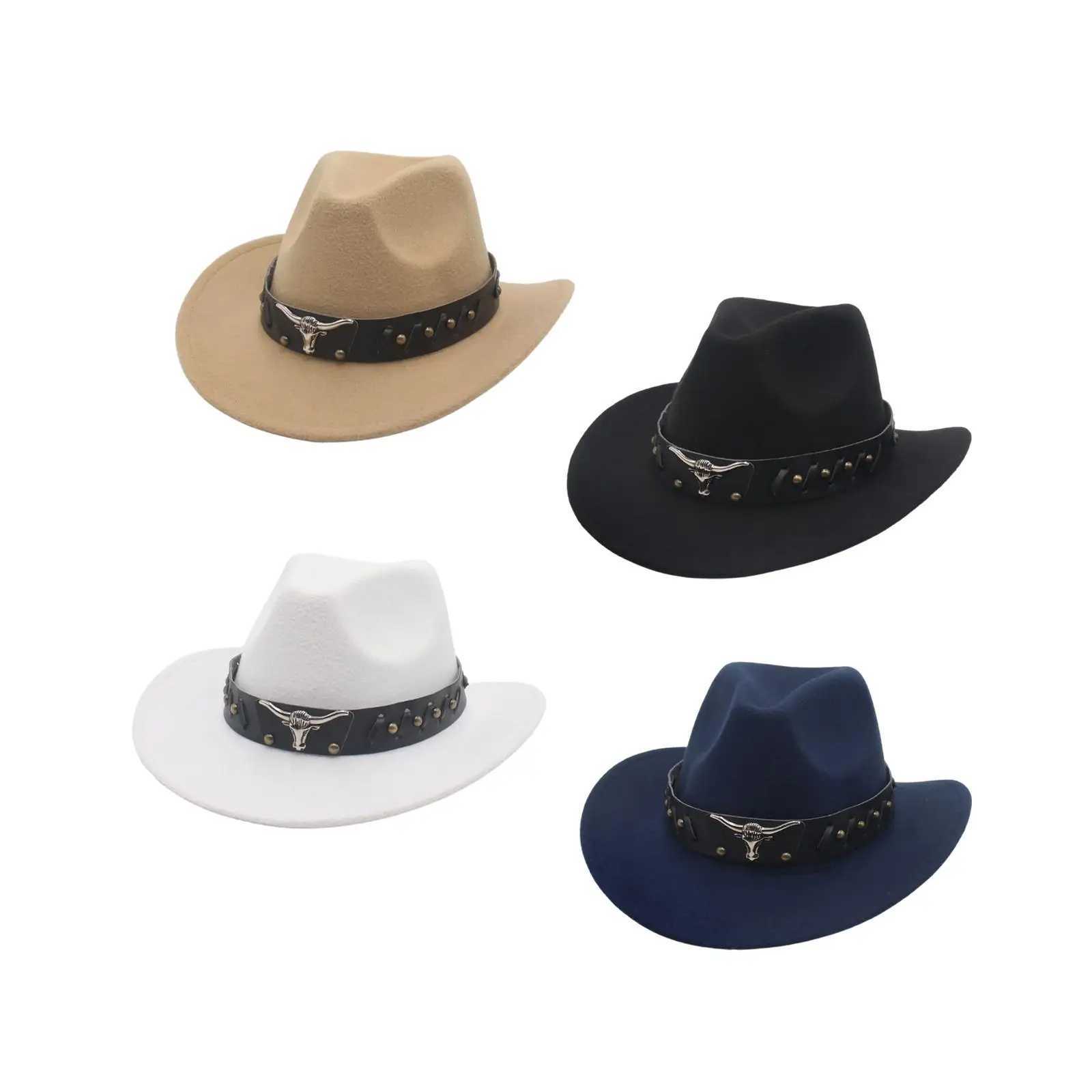 Western cowboy hat cosplay classic retro womens photo props cowboy hat Sunhat autumn party gifts holiday clothing hiking W241225
