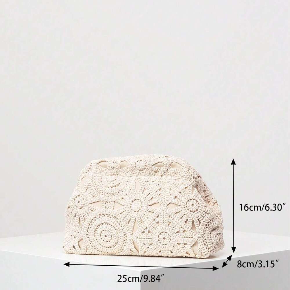 Ladies' Fashion New Knitted Cloud Handheld Bag Cross Border Explosive Product Factory Wholesale Foreign Trade Women's Bags