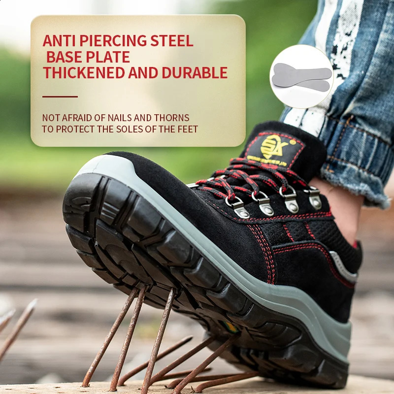 Safety Shoes Men for Work Lightweight Sport Sneakers Steel Toes Industria Protection for The Feet Original 241226
