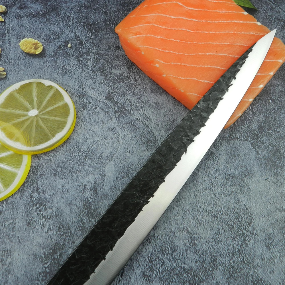 RZD Sashimi Knife Stainless Steel 9-inch Knife Japanese Style Wooden Handle Cooking Slicer 241225