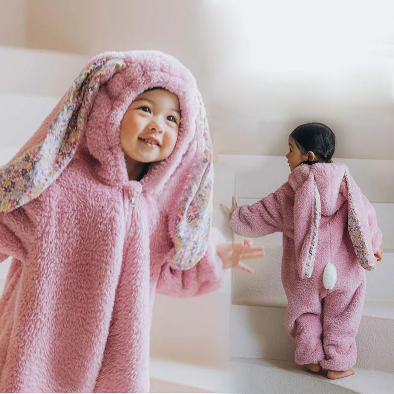 Infant born Baby Boys Girls Bodysuits Cute Bunny Ear Rompers Rabbit Toddler Clothes Jumpsuit Outfits Winter Kids Onesies 241225