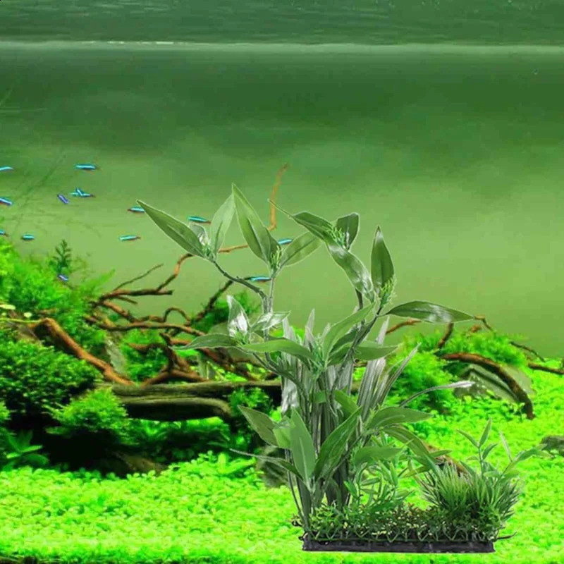 Great Fish Aquarium Decorations Nontoxic Decorative Artificial Weeds Water Ornament Plant Aquarium Plants Grass Accessories 241225