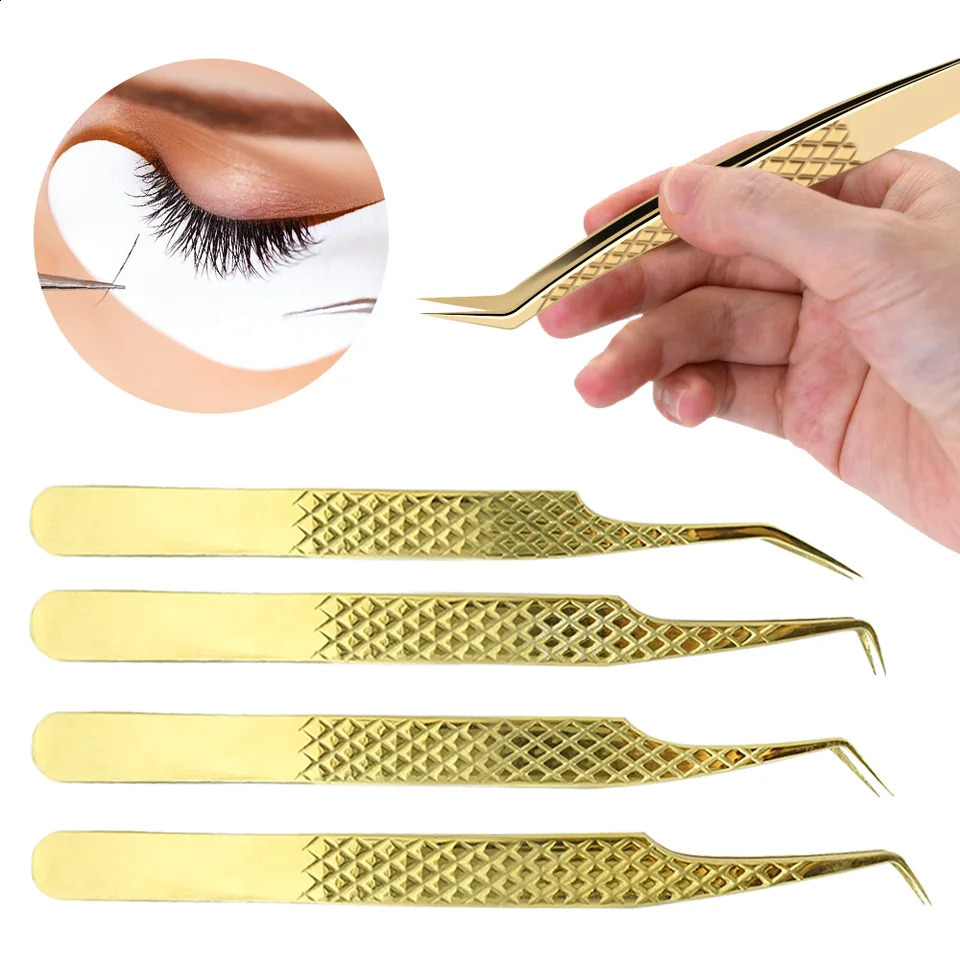 Advanced Precision False Eyelashes Tweezers False Eyelash Extensions Personal Curved Strip Eyelashes Brow Clamps Makeup Tools 241223