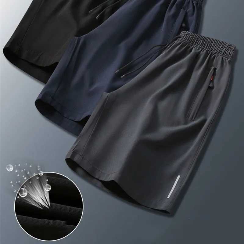 Ice Silk Men Shorts Gym Casual Shorts Quick Dry Sweatpants Running Beach Sports Short Pants Breathable Fitness Jogging ShortsXJ241226
