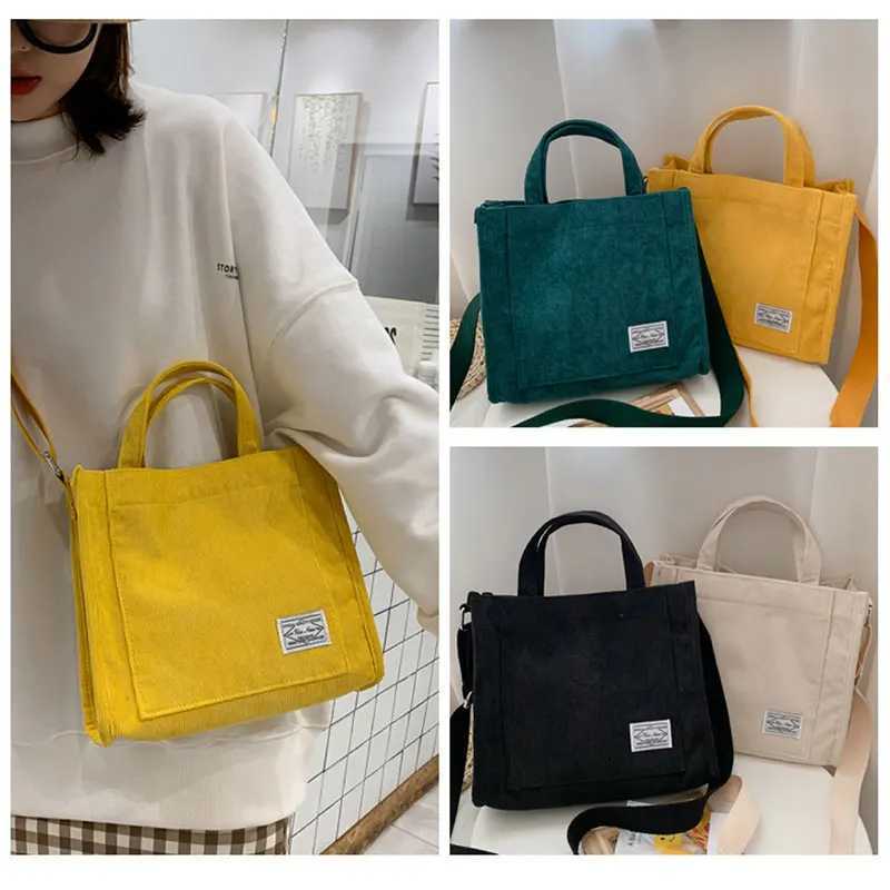 Womens Bag Corduroy New Small Square Bag Trendy Handbag Single Shoulder Diagal BagXJ241225