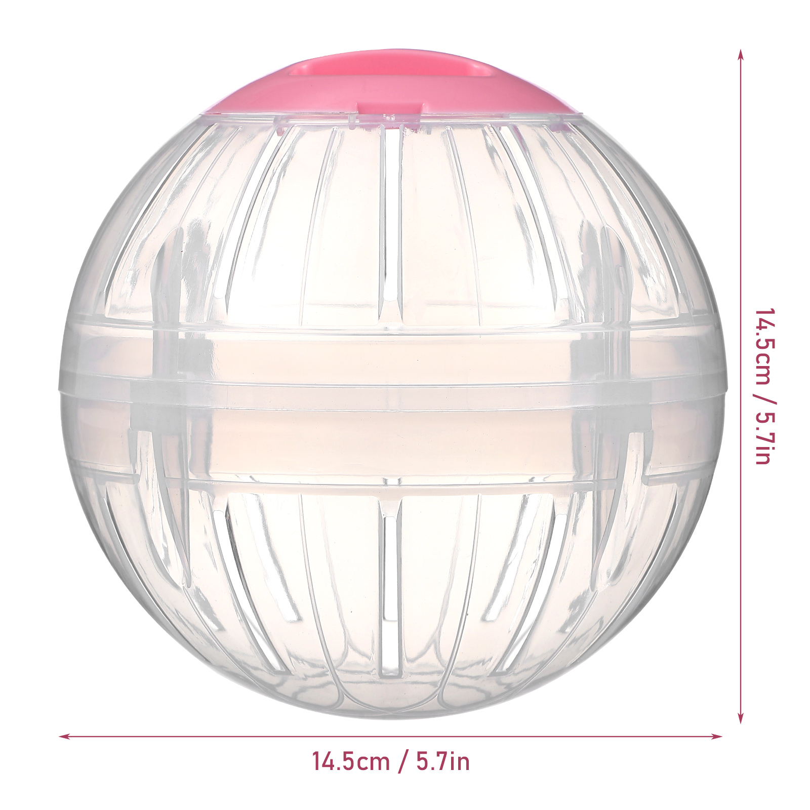 2 Pcs Pet Hamster Sports Ball Baby Bunny Toys Dwarf Plastic Enrichment Small Dogs Jogging Balls for