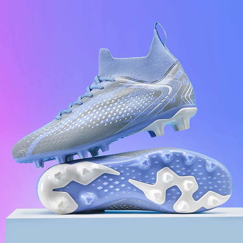 Men Society High Quality TF/FG Long Spikes Soccer Shoes Ultralight Cleats Sneaker Indoor Original Football Boots