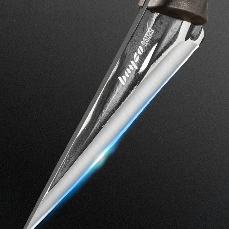 Stainless steel kitchen chef knife sharp meat cutting knife hand forged chef knife butcher slicing and slaughtering knife 241225