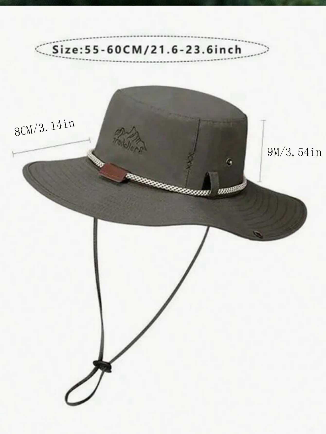 Outdoor hiking hat fisherman hat womens summer sunscreen hiking sunset big head bib hat quick dry western cowboy hat W241225